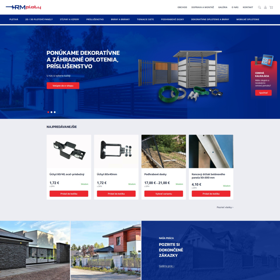 RM Fences - Web Development - Homepage