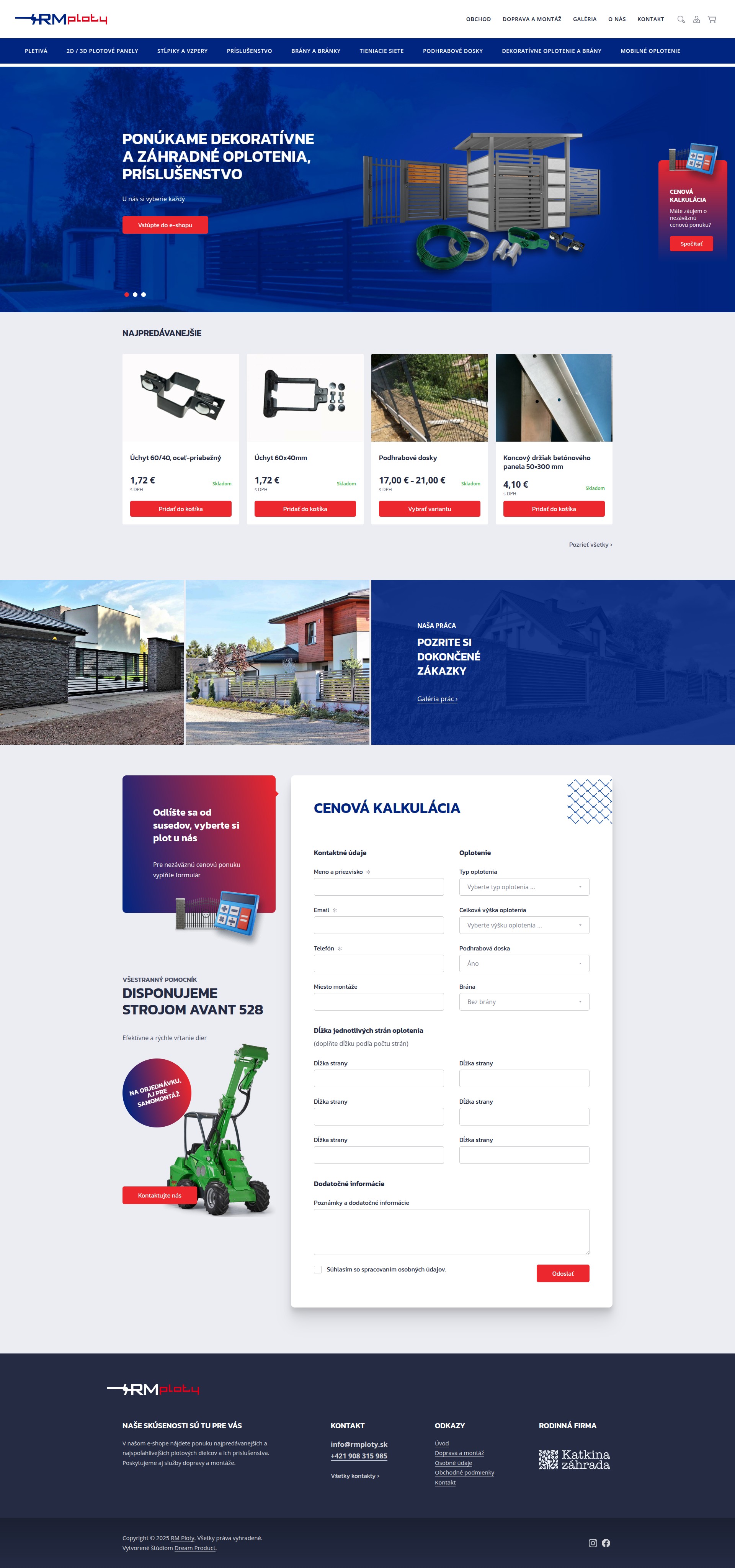 RM Fences - Web Development - Homepage