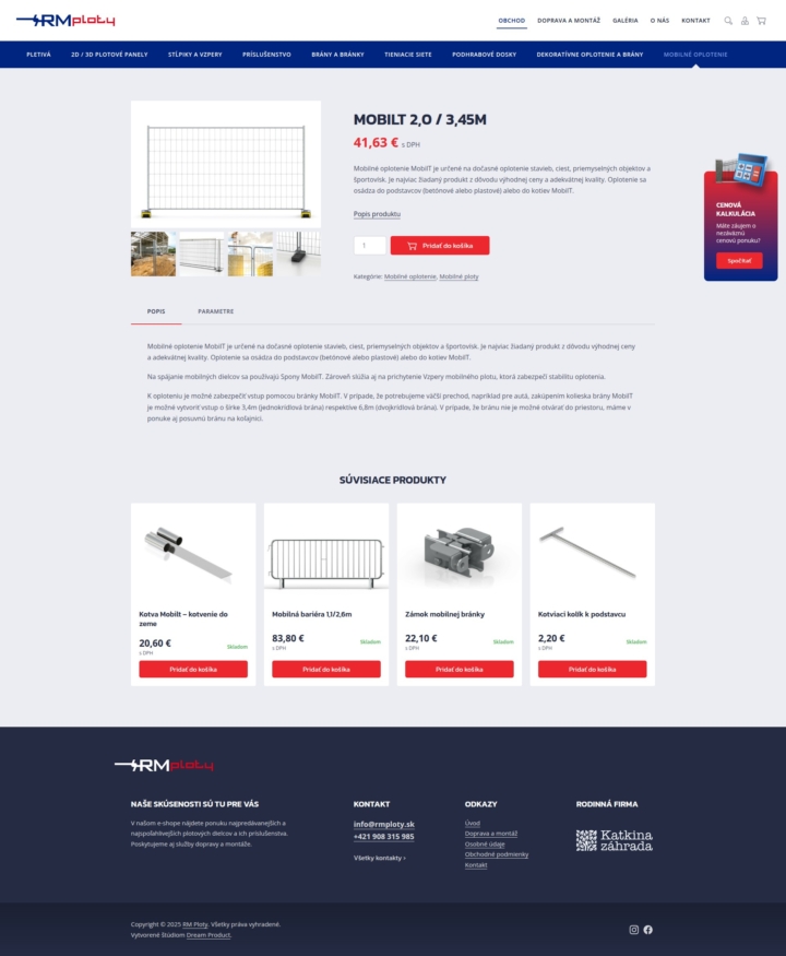 RM Ploty - Web Development - Single Product