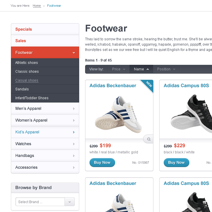 Shoppin - Web Design & Development - HTML Template - Product Category
