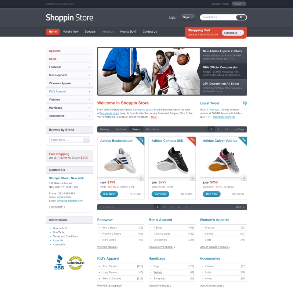 Shoppin - Web Design & Development - HTML Template - Homepage