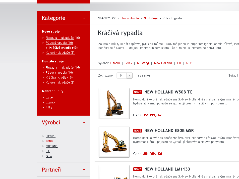 Stavtech - Web Design - Product Category