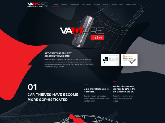 Vampire Security - Web Development - Homepage