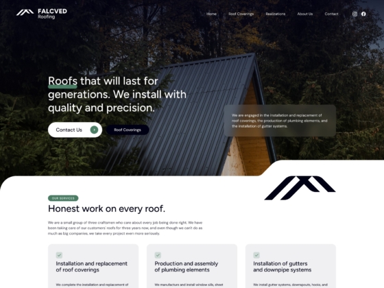 Falcved - Web Design & Development - Homepage
