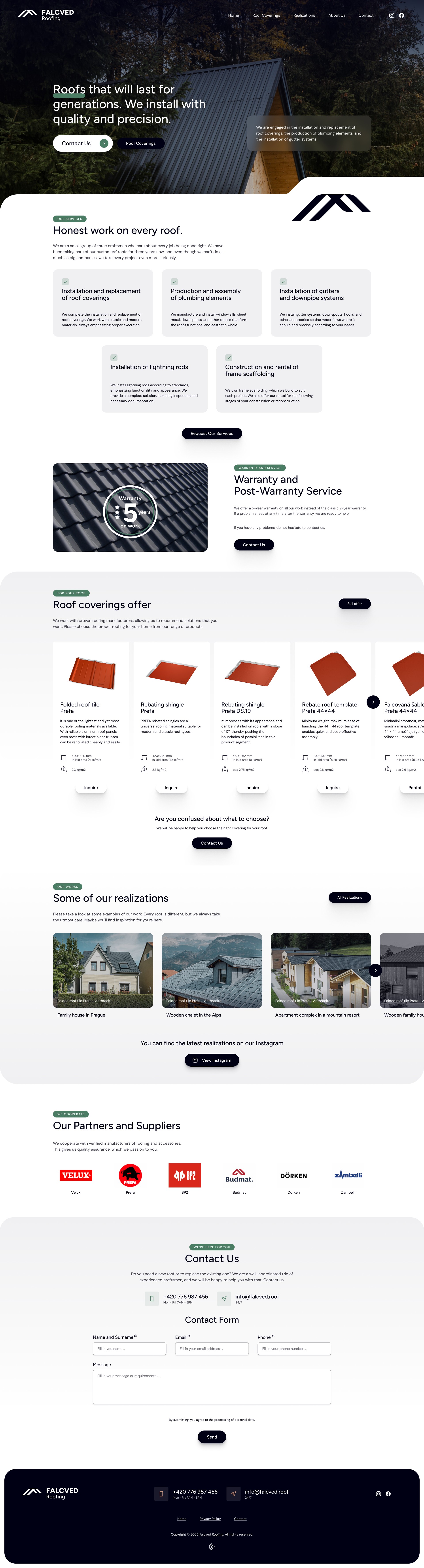 Falcved - Web Design & Development - Homepage