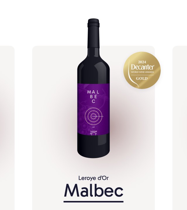 Leroye d'Or - Web Design - Wine