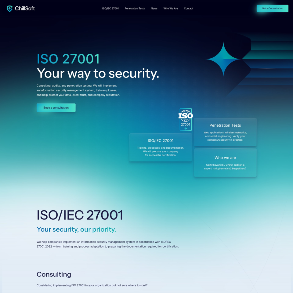 Corporate Visual Identity and Website for a Security Firm to Establish Market Authority