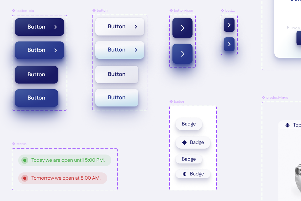 Local Pump Dealer Web Design & WordPress Development - Figma Prototype Components